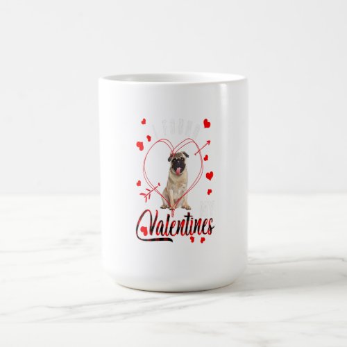 I Found My Valentines Red Plaid Pug Dog Lover Gift Coffee Mug