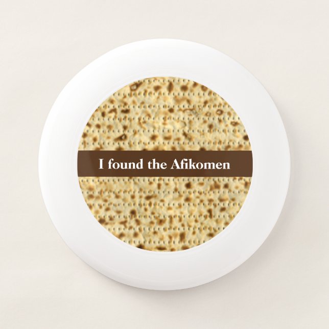 I found the Afikomen matzo Passover   Wham-O Frisbee (Front)