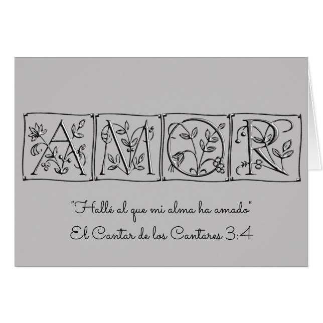 I Found the One my Soul Loves~Scripture~Spanish Cards (Front Horizontal)