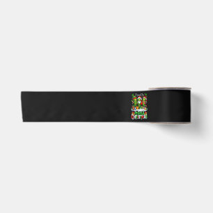 I Found The Pickle Xmas Three Santa Satin Ribbon
