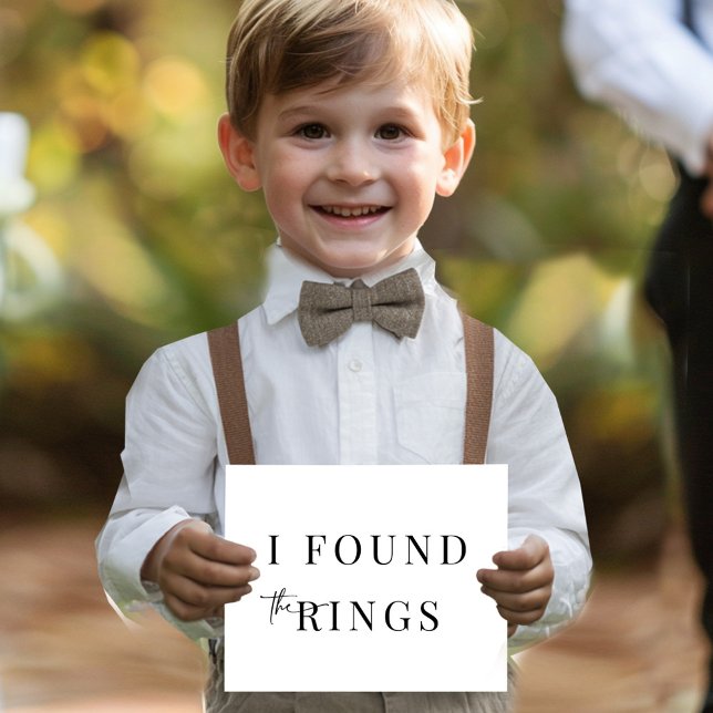 I Found The Rings Wedding Ceremony Prop Sign (Creator Uploaded)