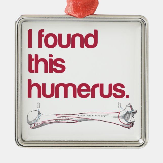 I found this humerus metal ornament (Front)