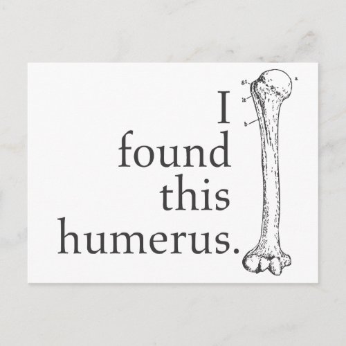 I Found This Humerus Postcard