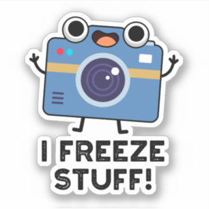 I Freeze Stuff Funny Camera Pun  Sticker