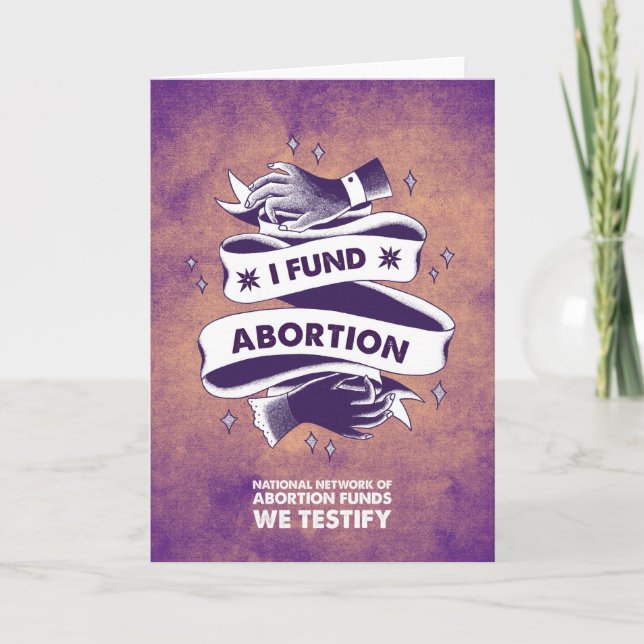 I Fund Abortion Notecard (Front)