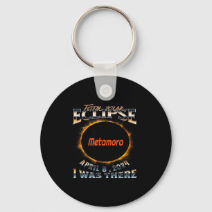 I Funny Solar Eclipse Metamora Indiana There Keychain