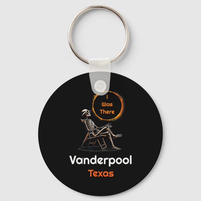 I Funny Solar Eclipse Vanderpool Texas There Keychain (Front)