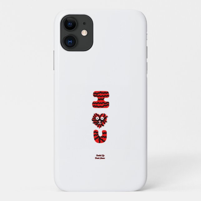 I Fuzzy U Apple iPhone 11 Case (Back)