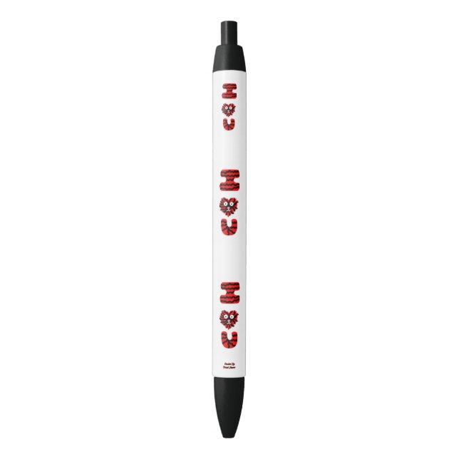 I Fuzzy U Pen (Front Vertical)
