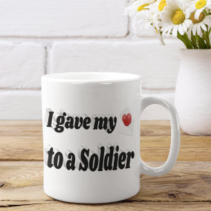 I Gave My Heart to a Sailor black text Coffee Mug