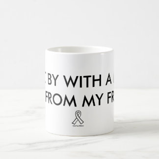 "I get by..." quote mug
