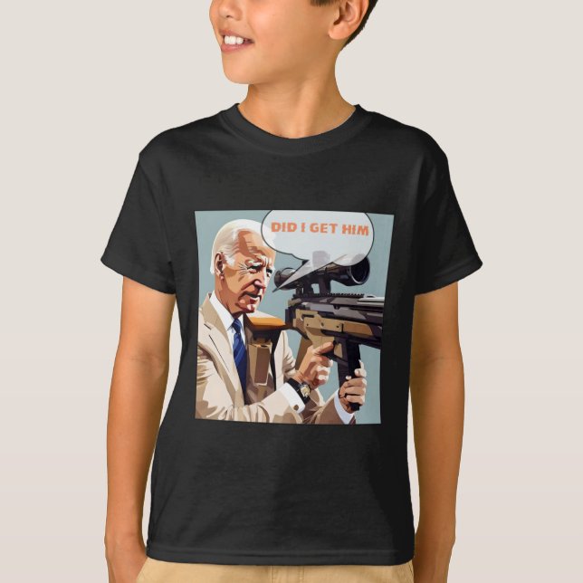 I Get Him Bulletproof Trump 2024  T-Shirt (Front)