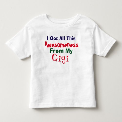 I Get My Awesomeness From My Gigi T_Shirt