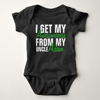 I Get My Awesomeness From My Uncle-The Uncle Name. Baby Bodysuit