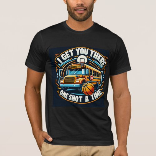  I Get You There One Shot at a Time School Bus T_Shirt