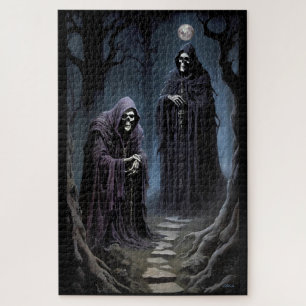 I Gets Chills in the Pale Moonlight Jigsaw Puzzle