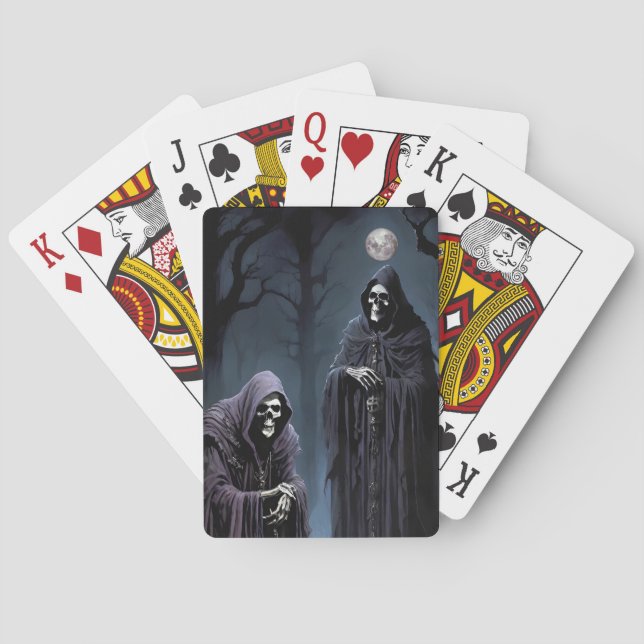 I Gets Chills in the Pale Moonlight Poker Cards (Back)