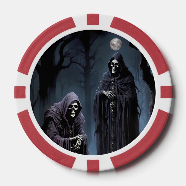 I Gets Chills in the Pale Moonlight Poker Chips (Front)