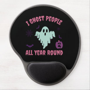 I Ghost People All Year Round Halloween Gel Mouse Pad