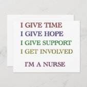 I GIVE, I'M A NURSE (Front/Back)