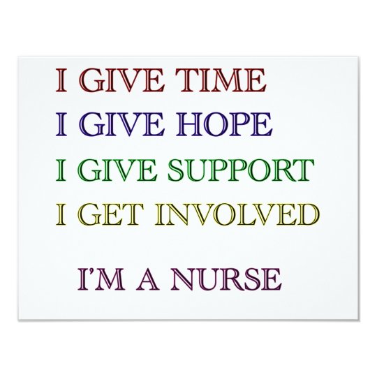 I GIVE, I'M A NURSE CARD