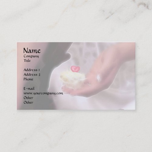 I give you my heart! business card templates