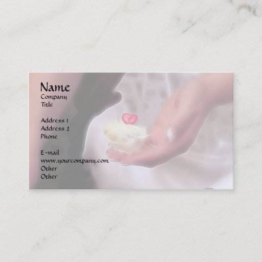 Customizable I give you my heart! business card templates