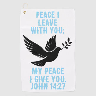 I give you my peace golf towel