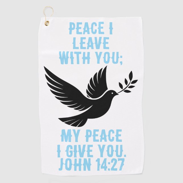 I give you my peace golf towel (Front)