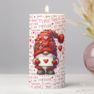 I gnome You Pillar Candle