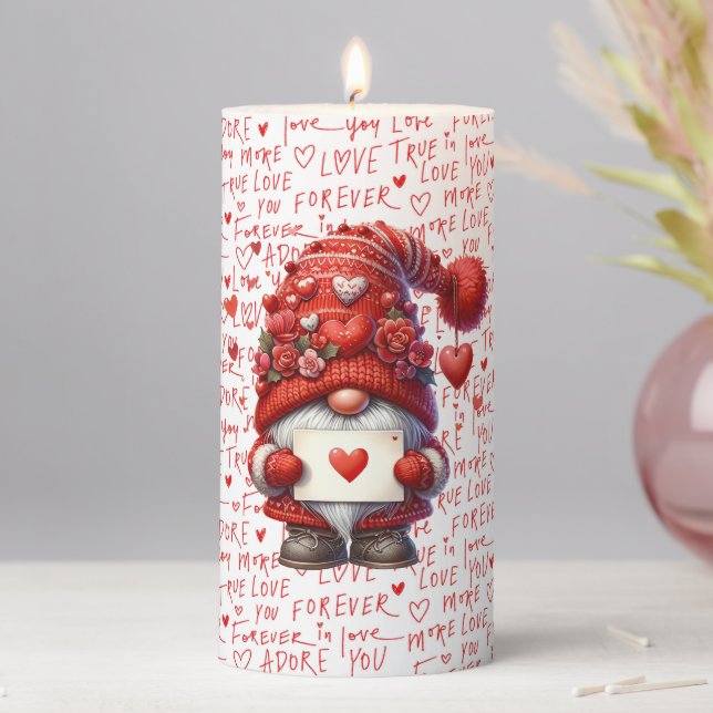 I gnome You Pillar Candle (In Situ)