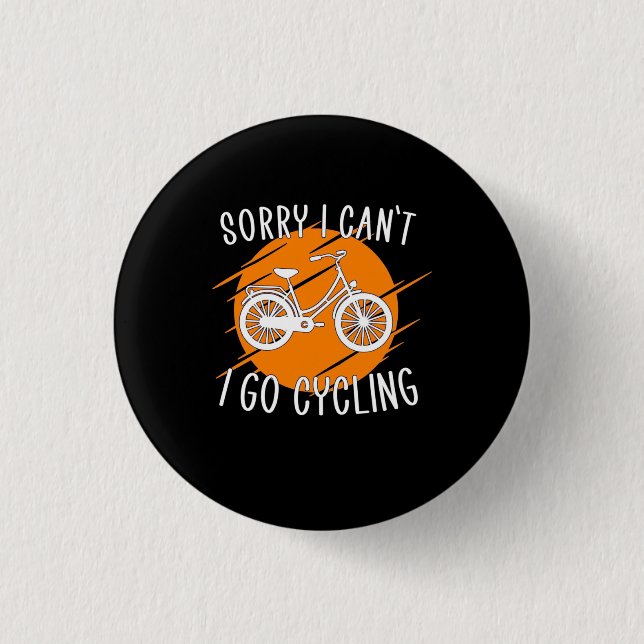 I Go Cycling Button (Front)