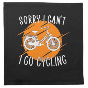 I Go Cycling Cloth Napkin