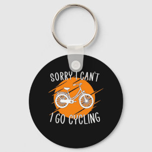 I Go Cycling Keychain