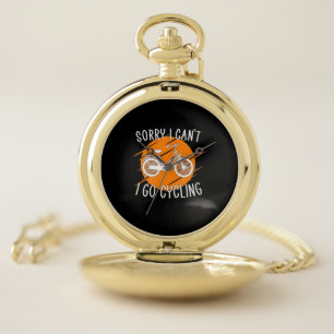 I Go Cycling Pocket Watch