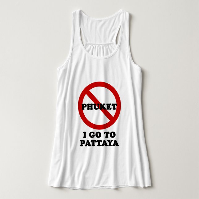 I GO TO PATTAYA TANK TOP (Design Front)