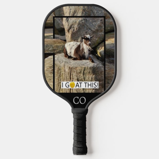 "I Goat this! Colorado" Pickleball Paddle (Front)