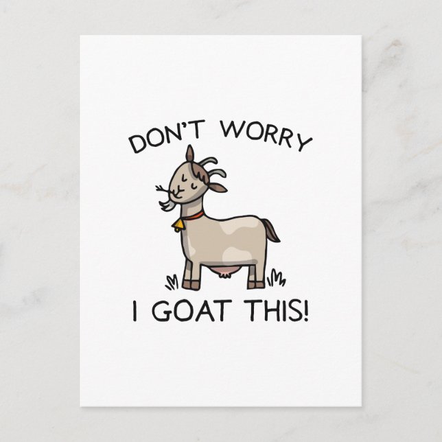 I Goat This Postcard (Front)