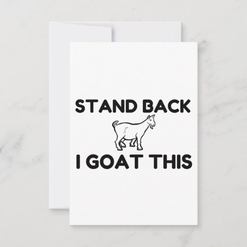 I Goat This Thank You Card