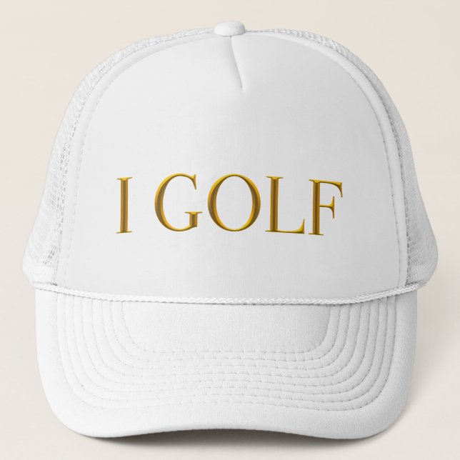I Golf Trucker Hat (Front)