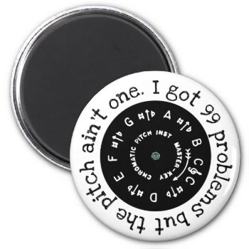I Got 99 Problems But The Pitch Ain't One Magnet by BarbeeAnne at Zazzle
