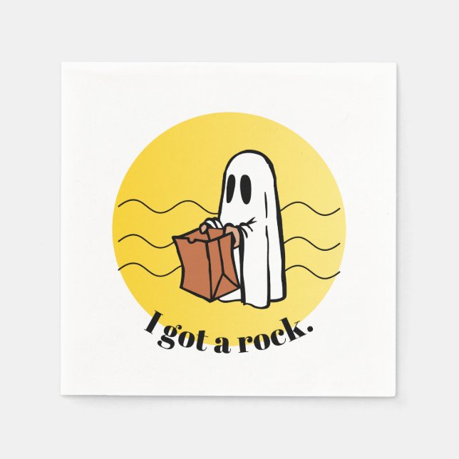 I Got a Rock Halloween Napkins (Front)