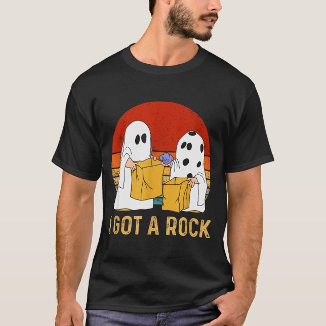 I Got A Rock Shirt Halloween Trick Or Treat Ghost  (Front)