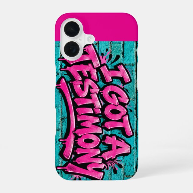 I got a testimony  iphone case (Back)