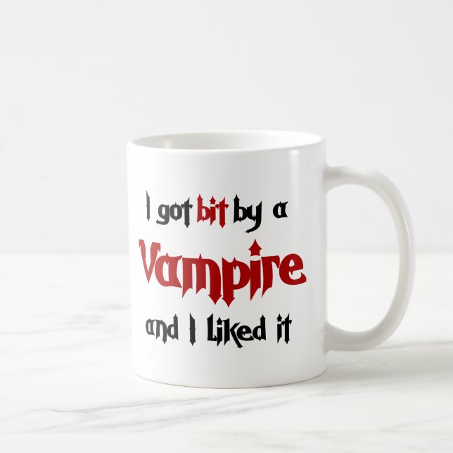 I got bit by a Vampire Coffee Mug (Right)