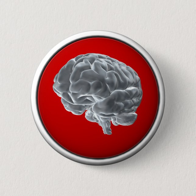 I got brains! pinback button (Front)
