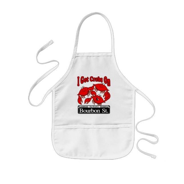 I Got Crabs On Bourbon St. Kids' Apron (Front)