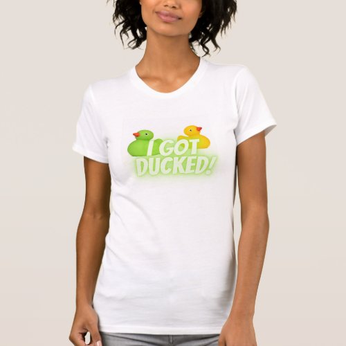 I got ducked jeep t_shirt