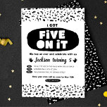 I Got Five On It, 90s Hip Hop Birthday Old School Invitation
