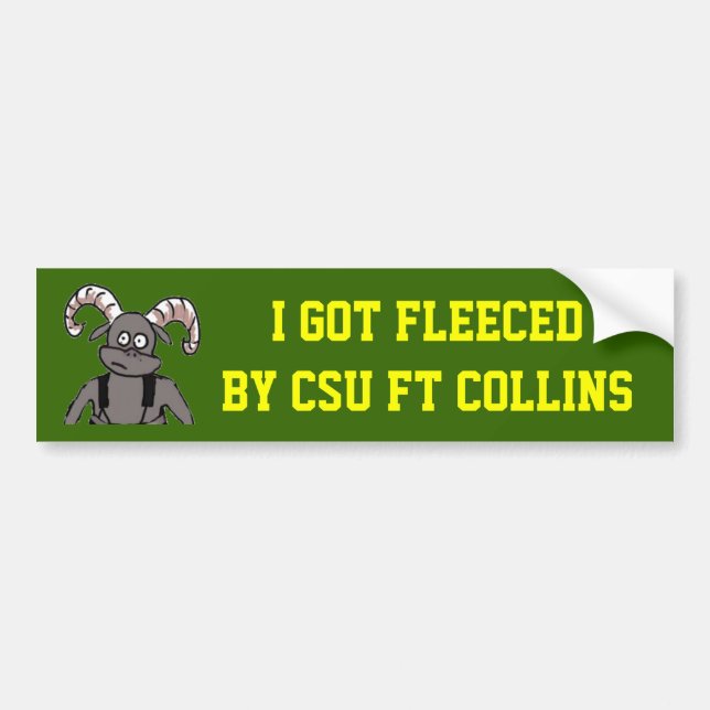 I Got Fleeced Bumper Sticker (Front)